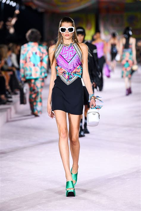 versace spring summer 2022|versace runway prints.